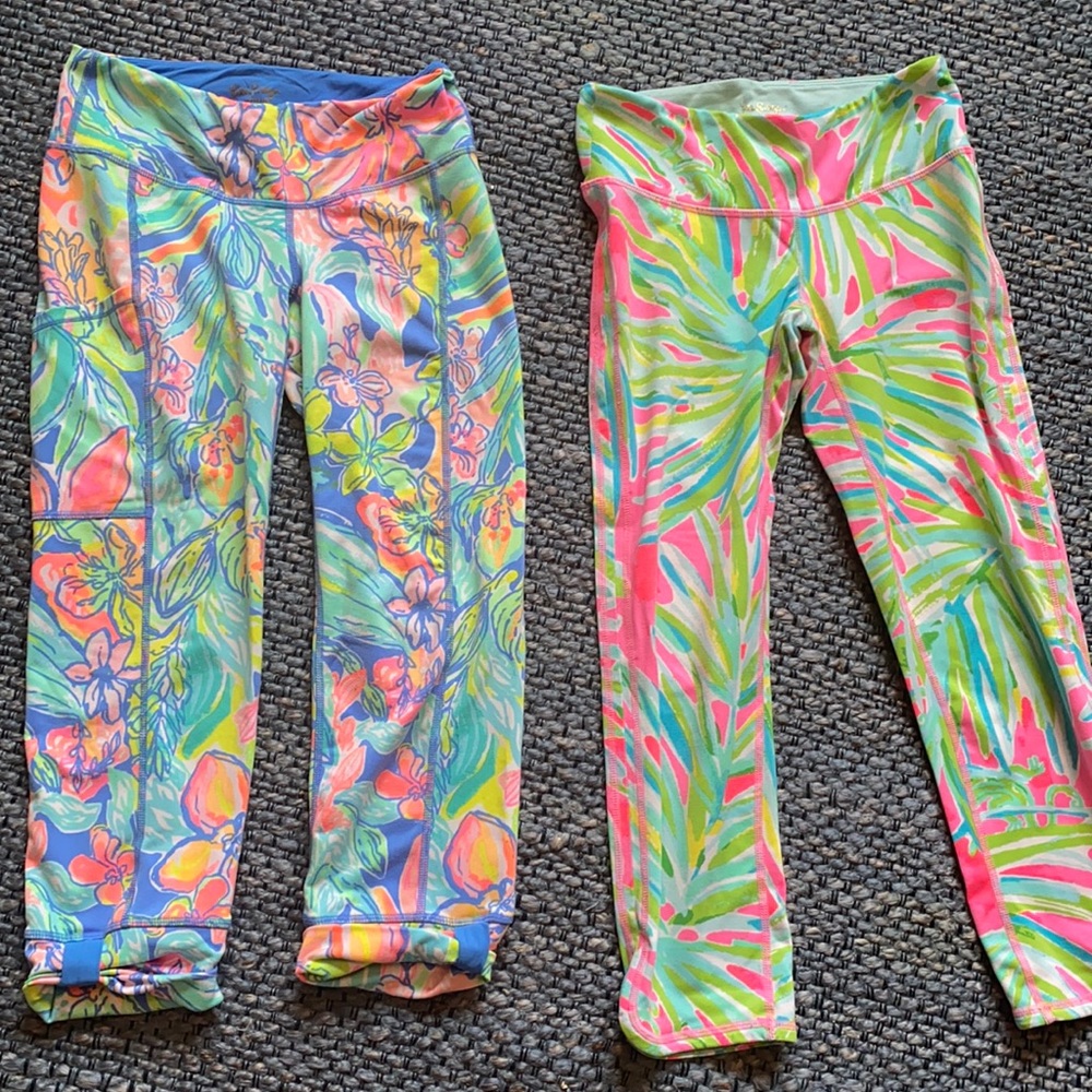 Lilly Pulitzer xs Luxletic cropped leggings